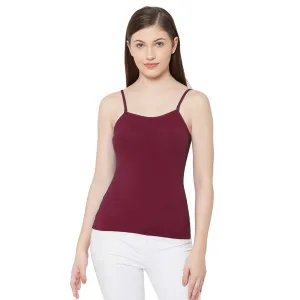 JSC-818 Spaghetti Camisole-Maroon