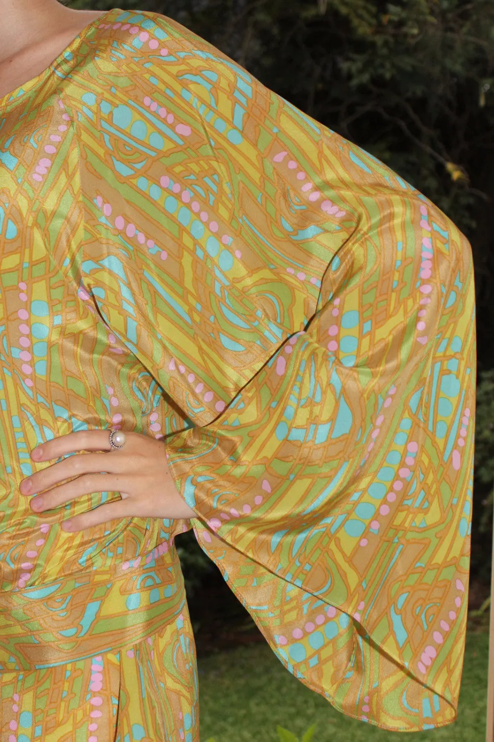 Kaftan Blouse Green Pastel -SALE