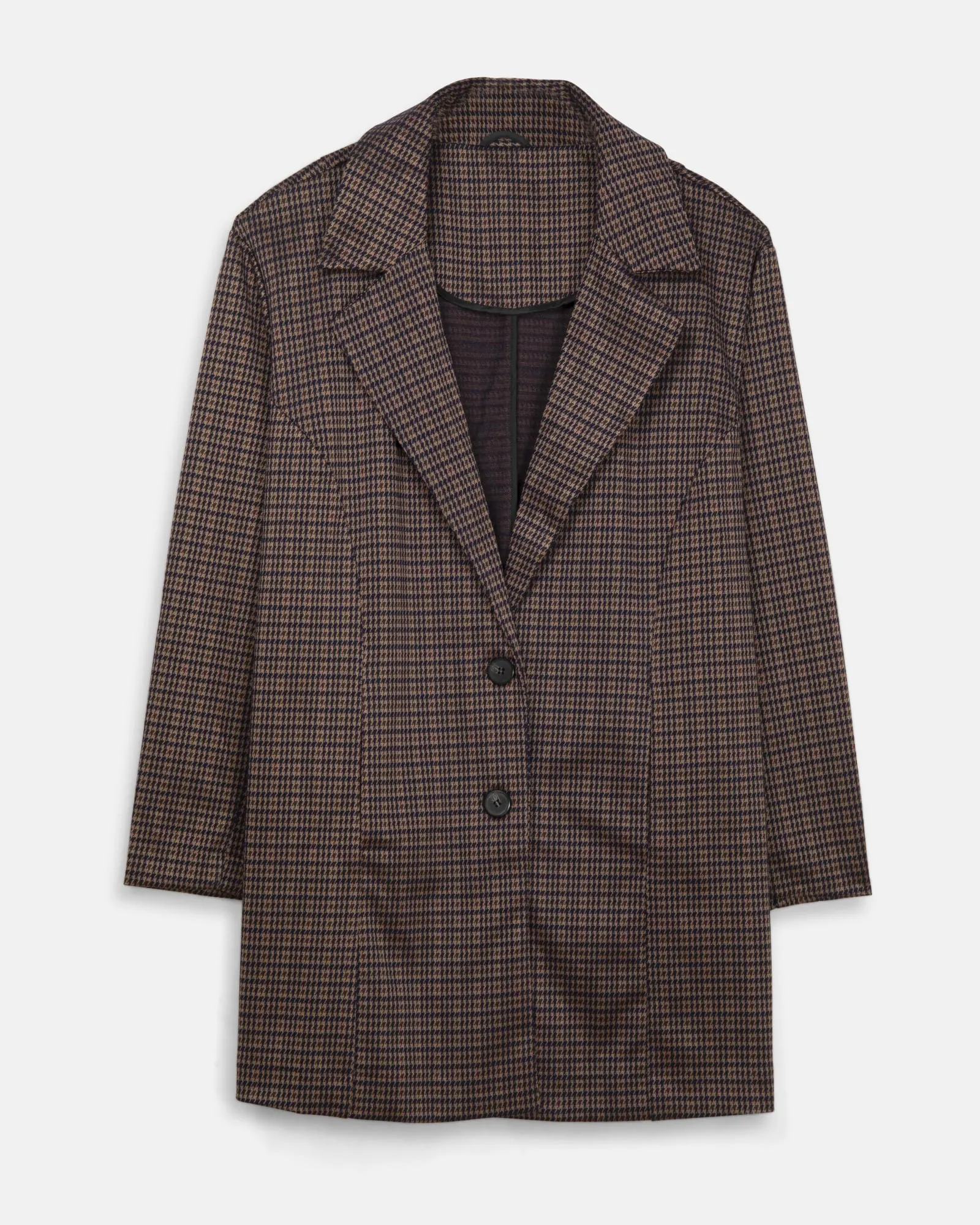 Kai Novelty Knit Blazer | Brown / Black
