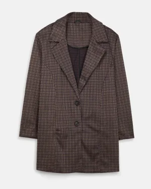Kai Novelty Knit Blazer | Brown / Black