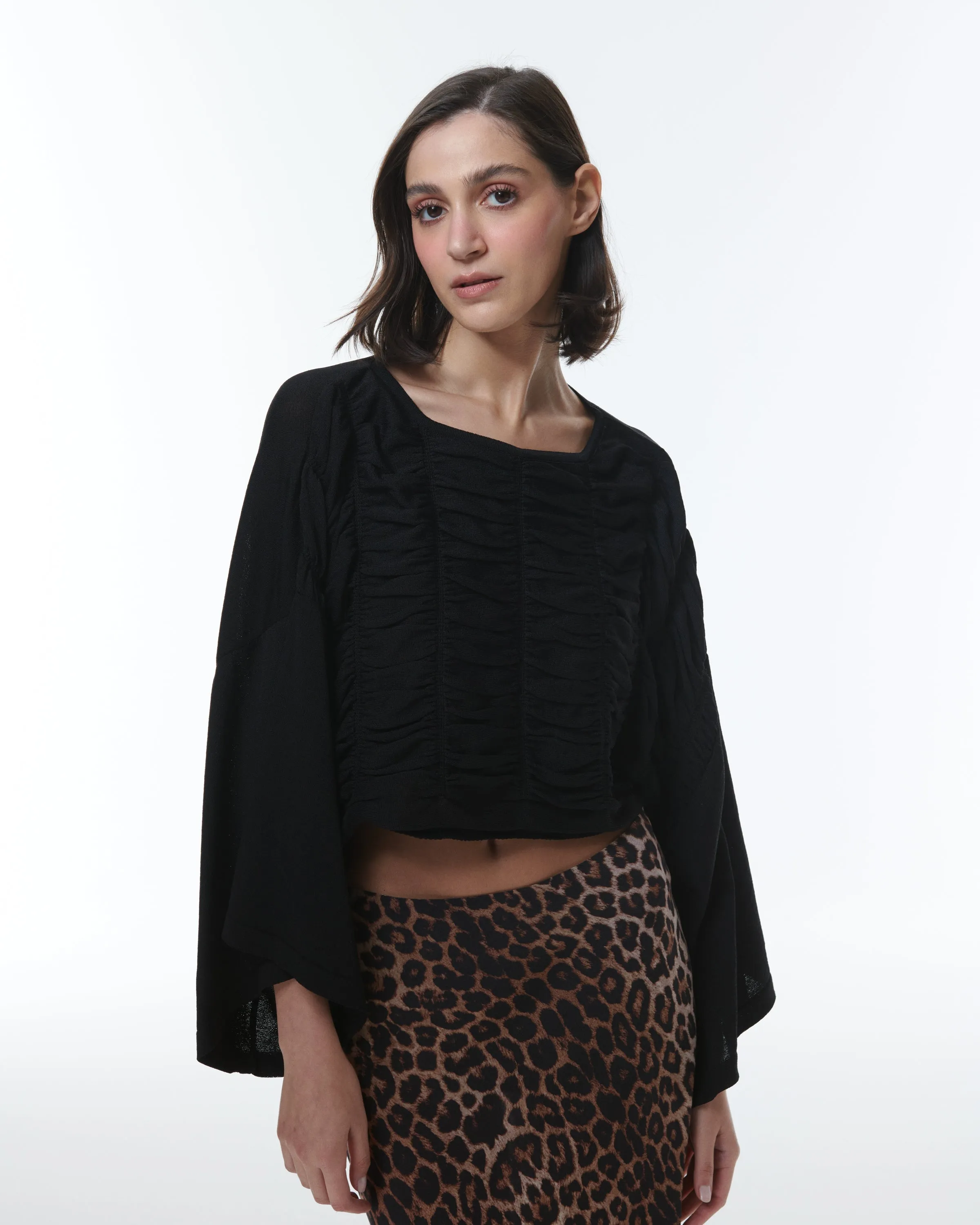 Kallisto Ruched Kimono Top