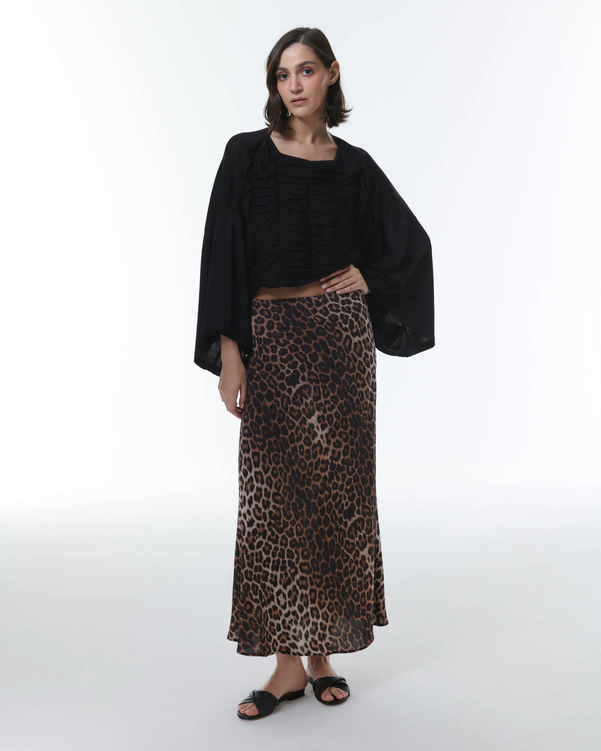 Kallisto Ruched Kimono Top