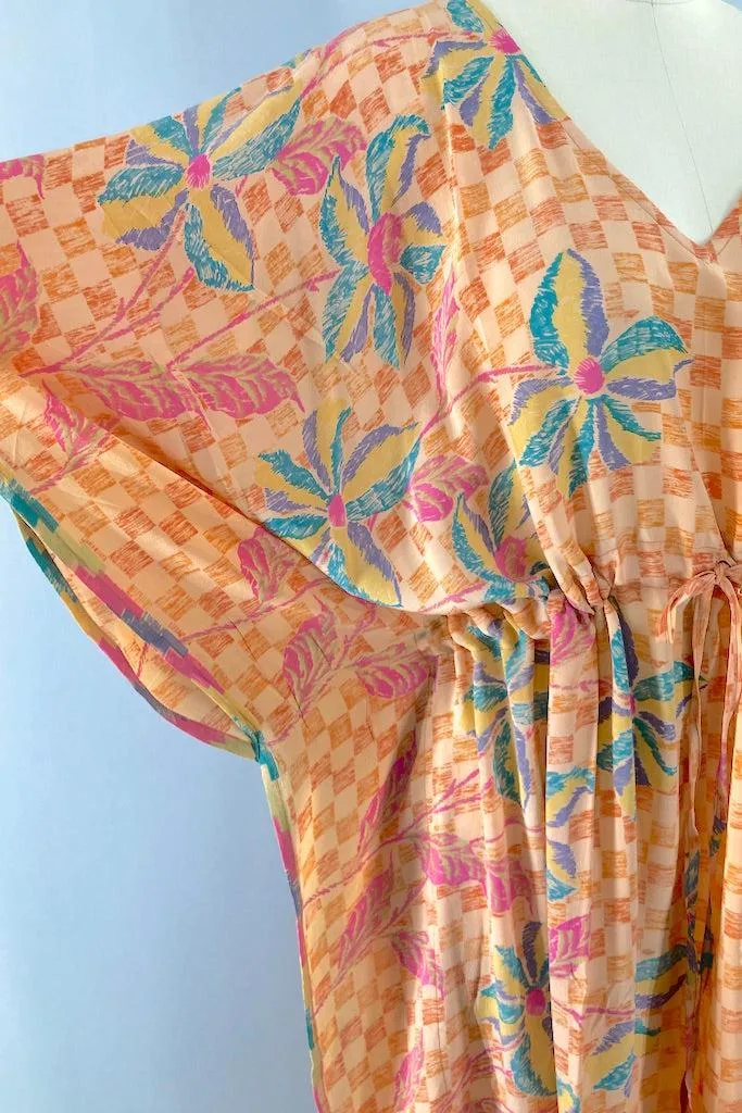 Kerala Kaftan / Orange Check
