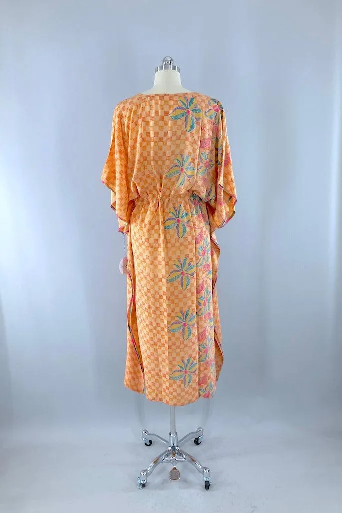 Kerala Kaftan / Orange Check