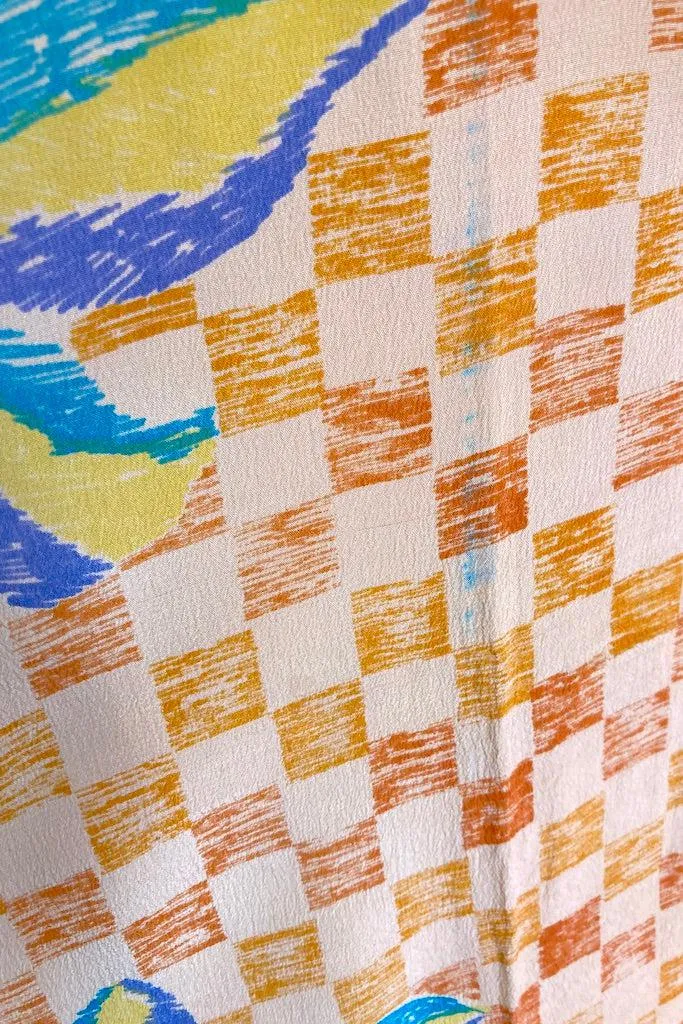 Kerala Kaftan / Orange Check