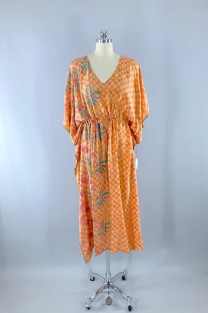 Kerala Kaftan / Orange Check