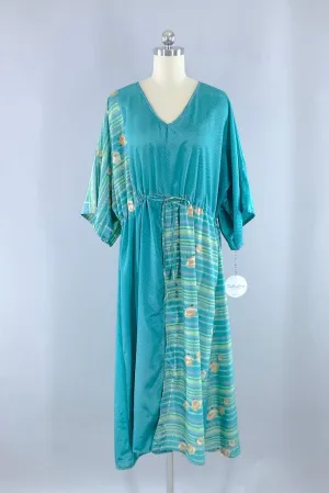 Kerala Kaftan / Turquoise Stripe