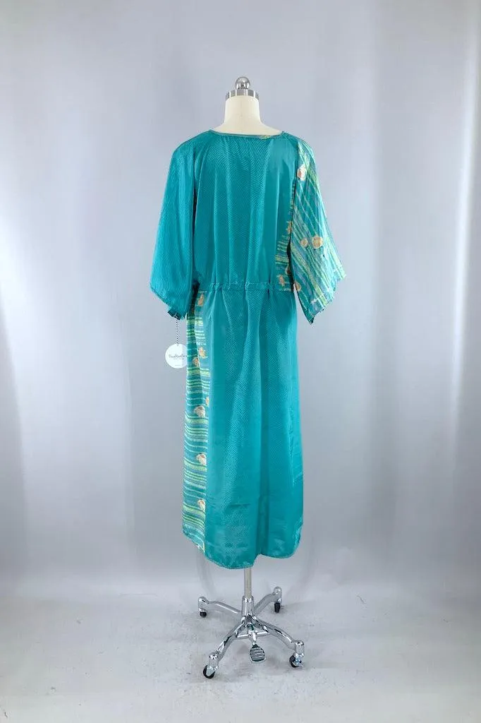 Kerala Kaftan / Turquoise Stripe