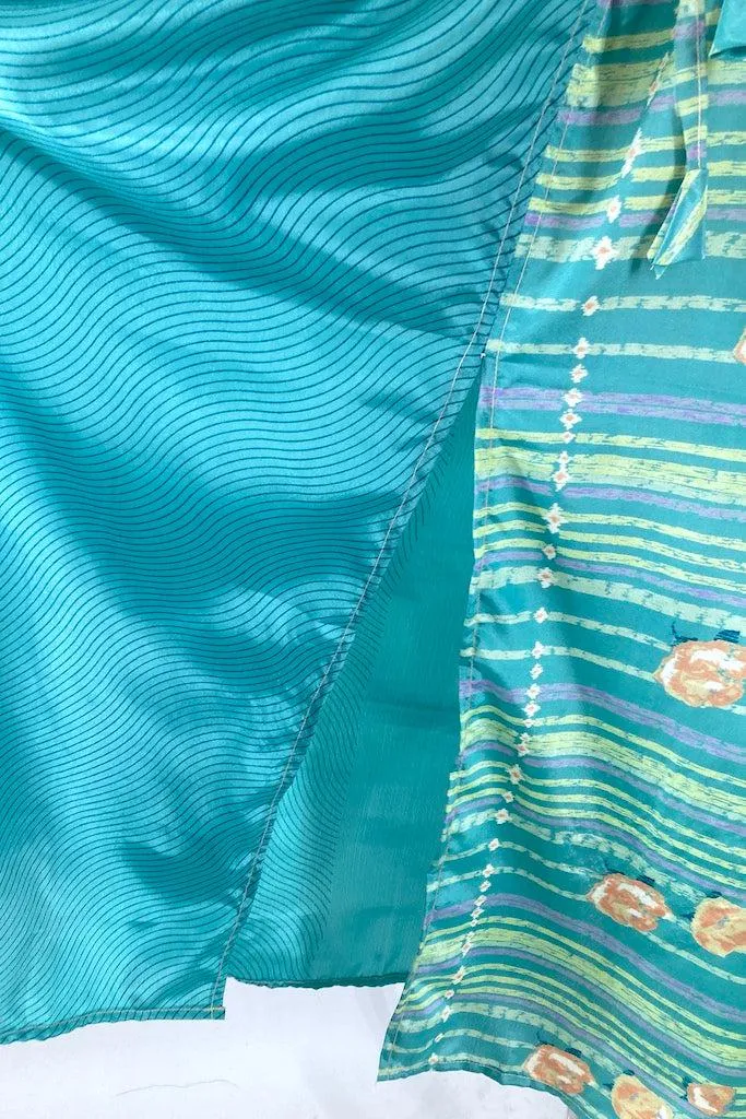 Kerala Kaftan / Turquoise Stripe
