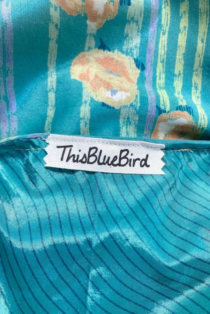 Kerala Kaftan / Turquoise Stripe