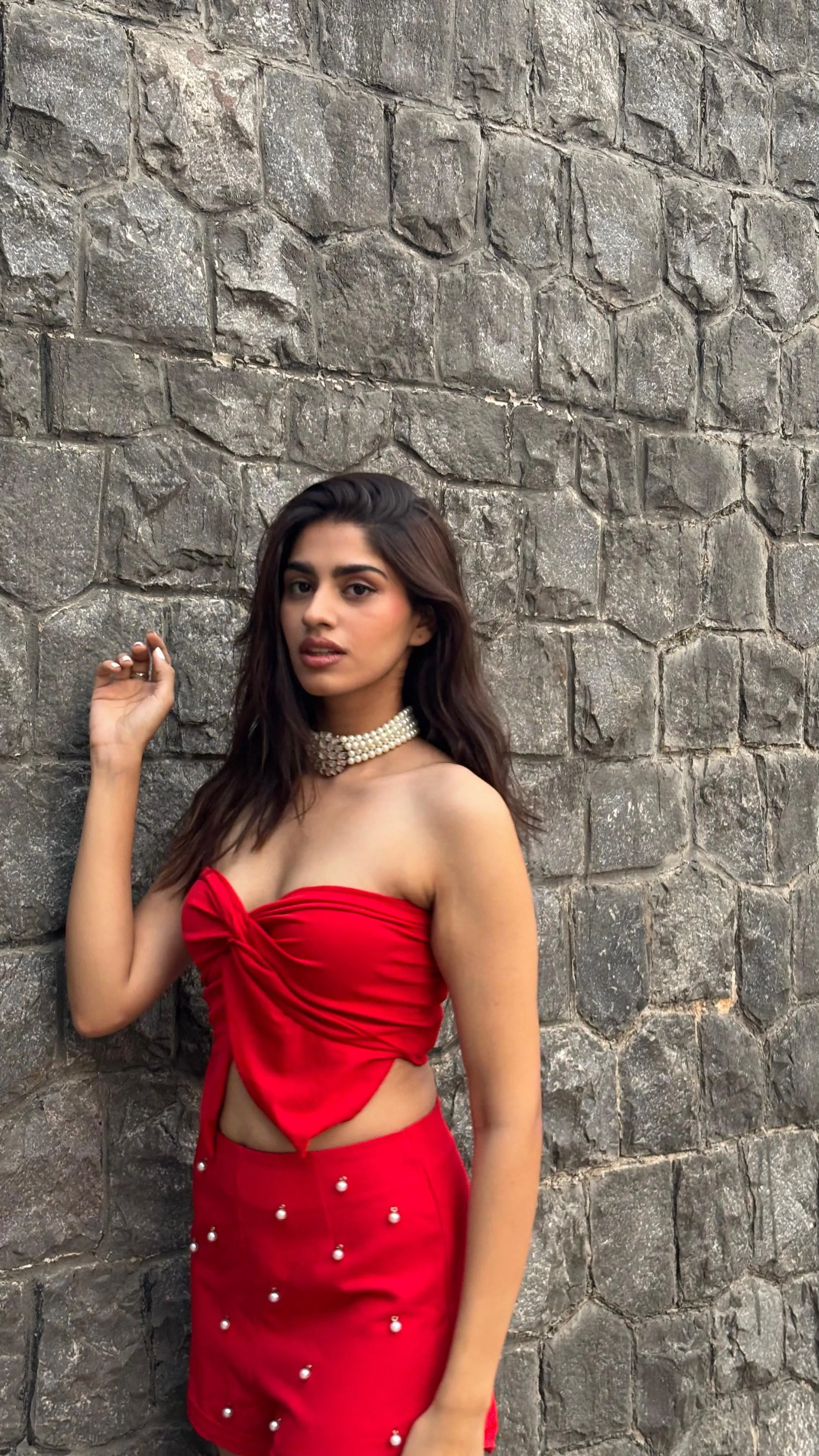 Knot Crop Red Top