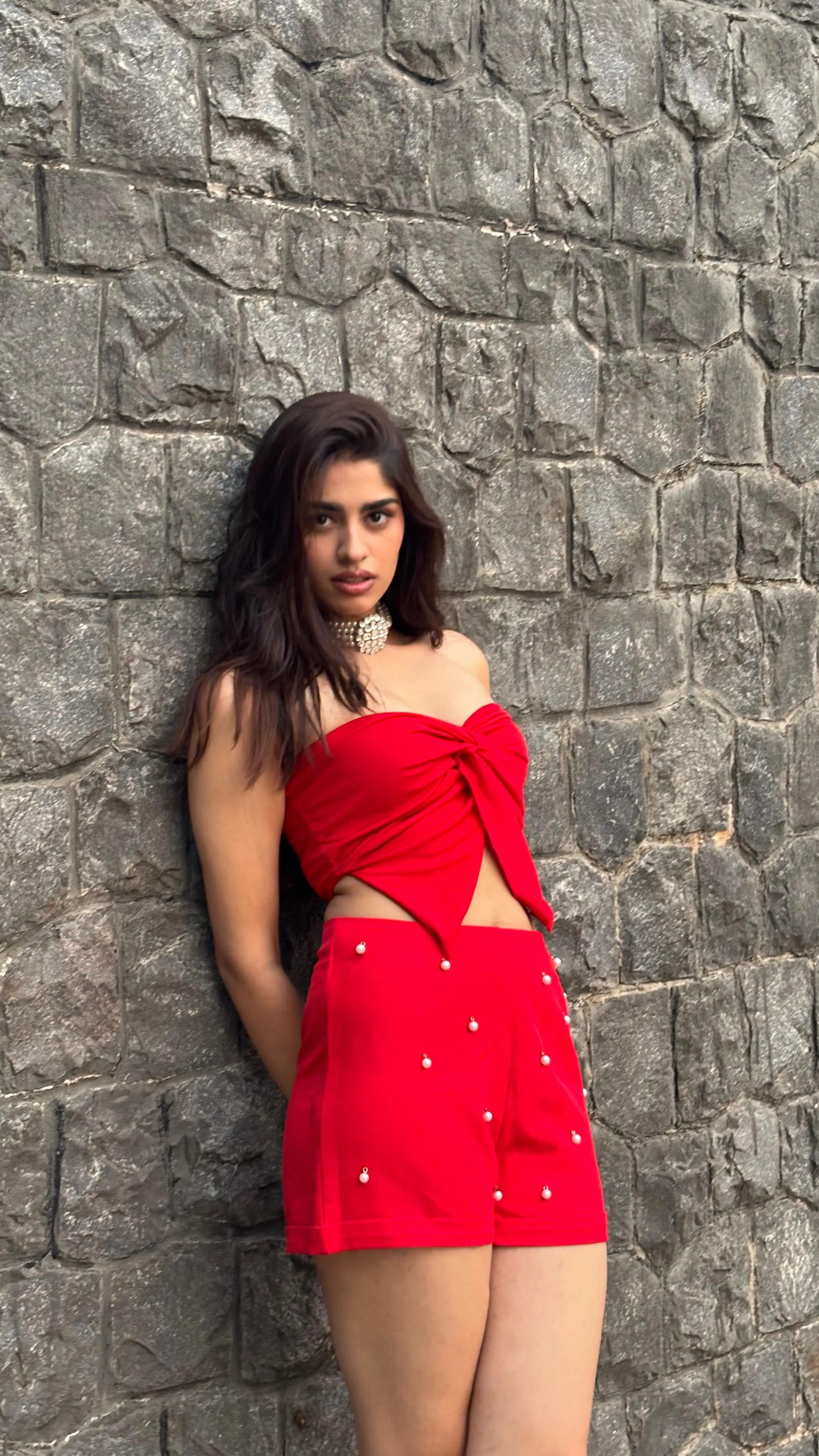 Knot Crop Red Top