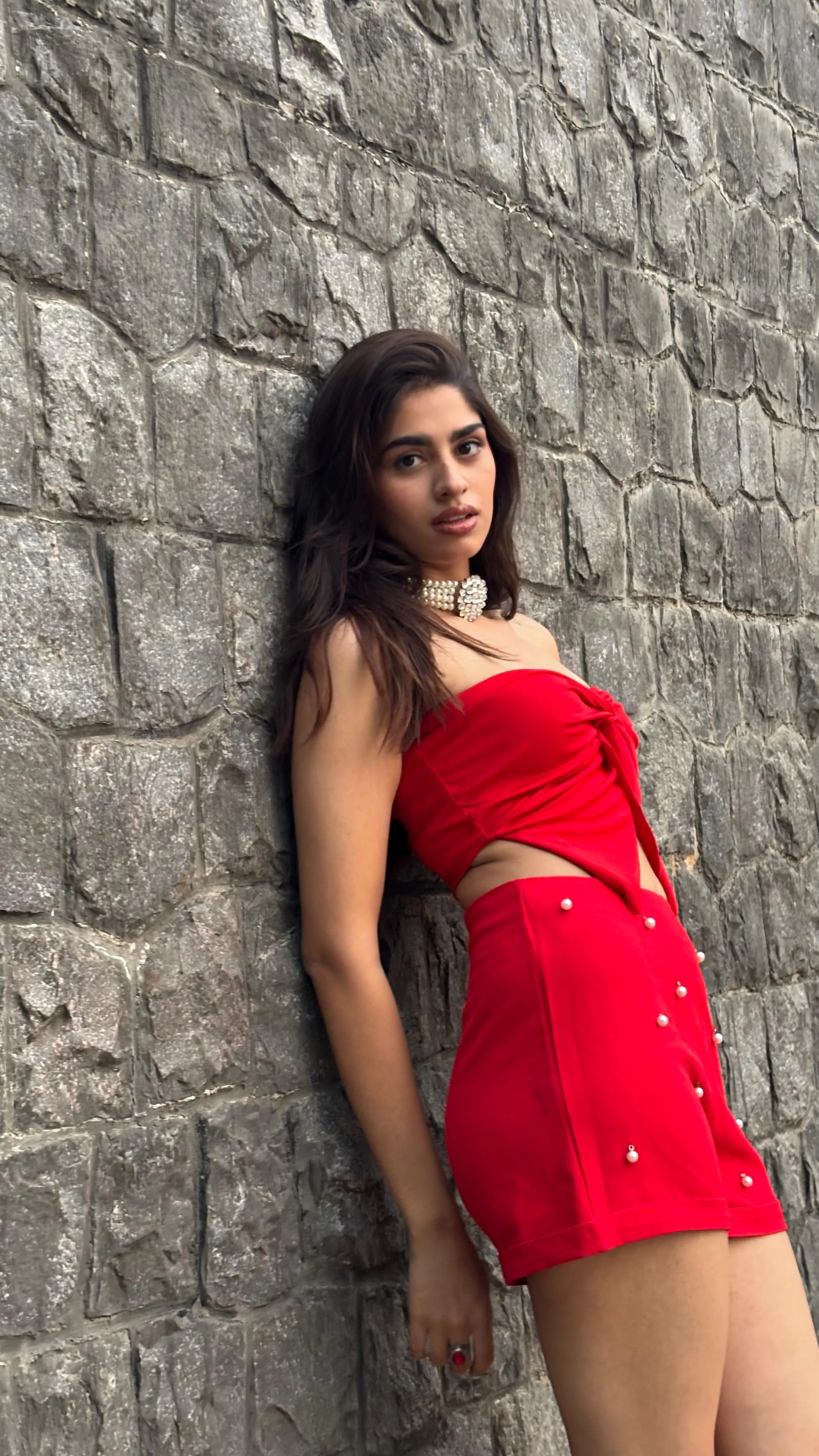 Knot Crop Red Top