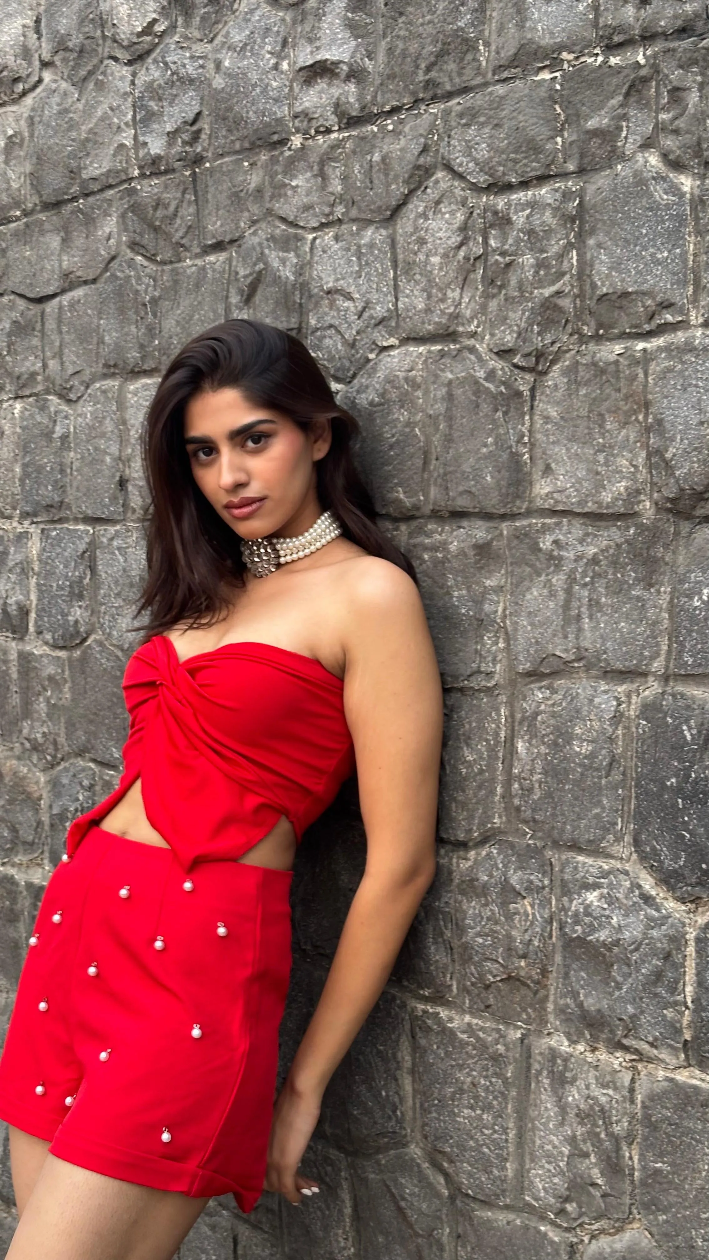 Knot Crop Red Top