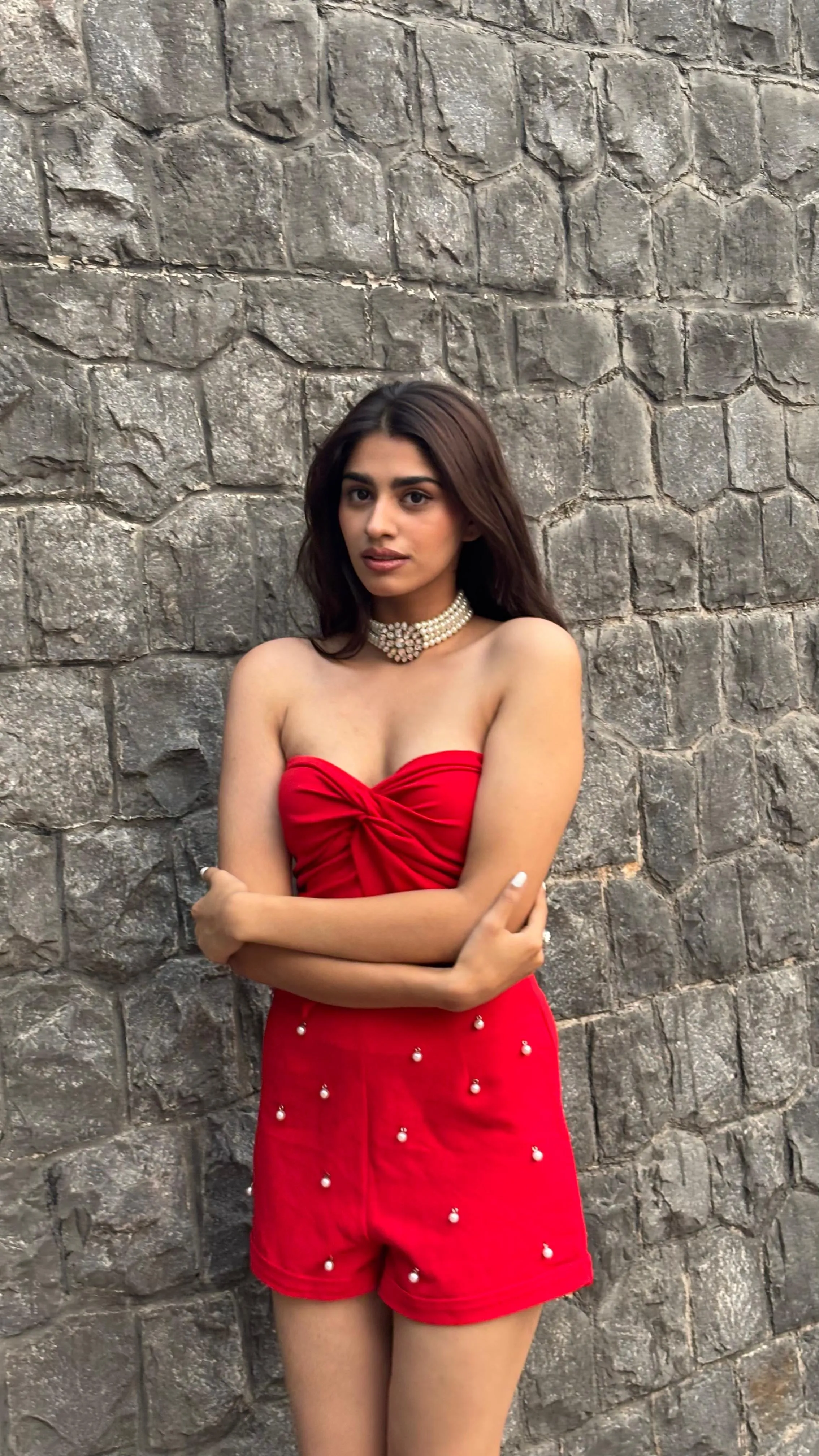 Knot Crop Red Top