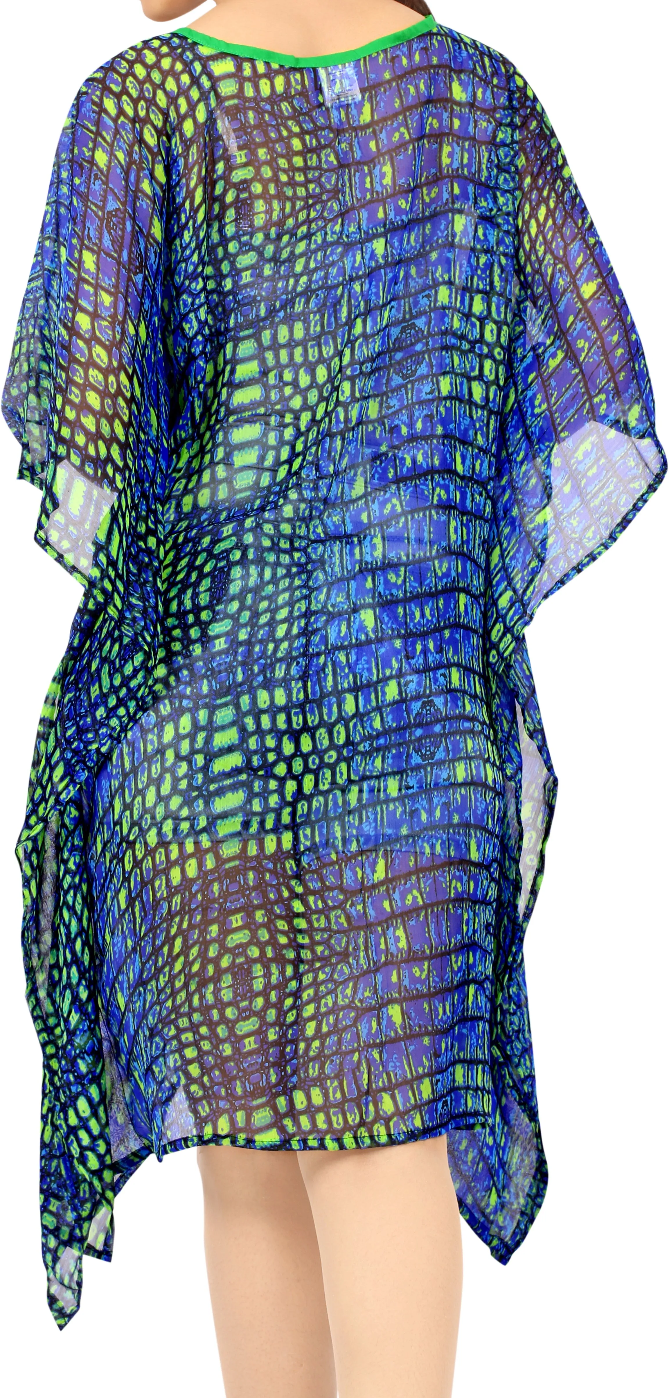 LA LEELA Swimsuit Cover Up for Women Bathing Suit Swimwear Beach Kaftan Dress US 16-26W st Patrick's day Green_X914