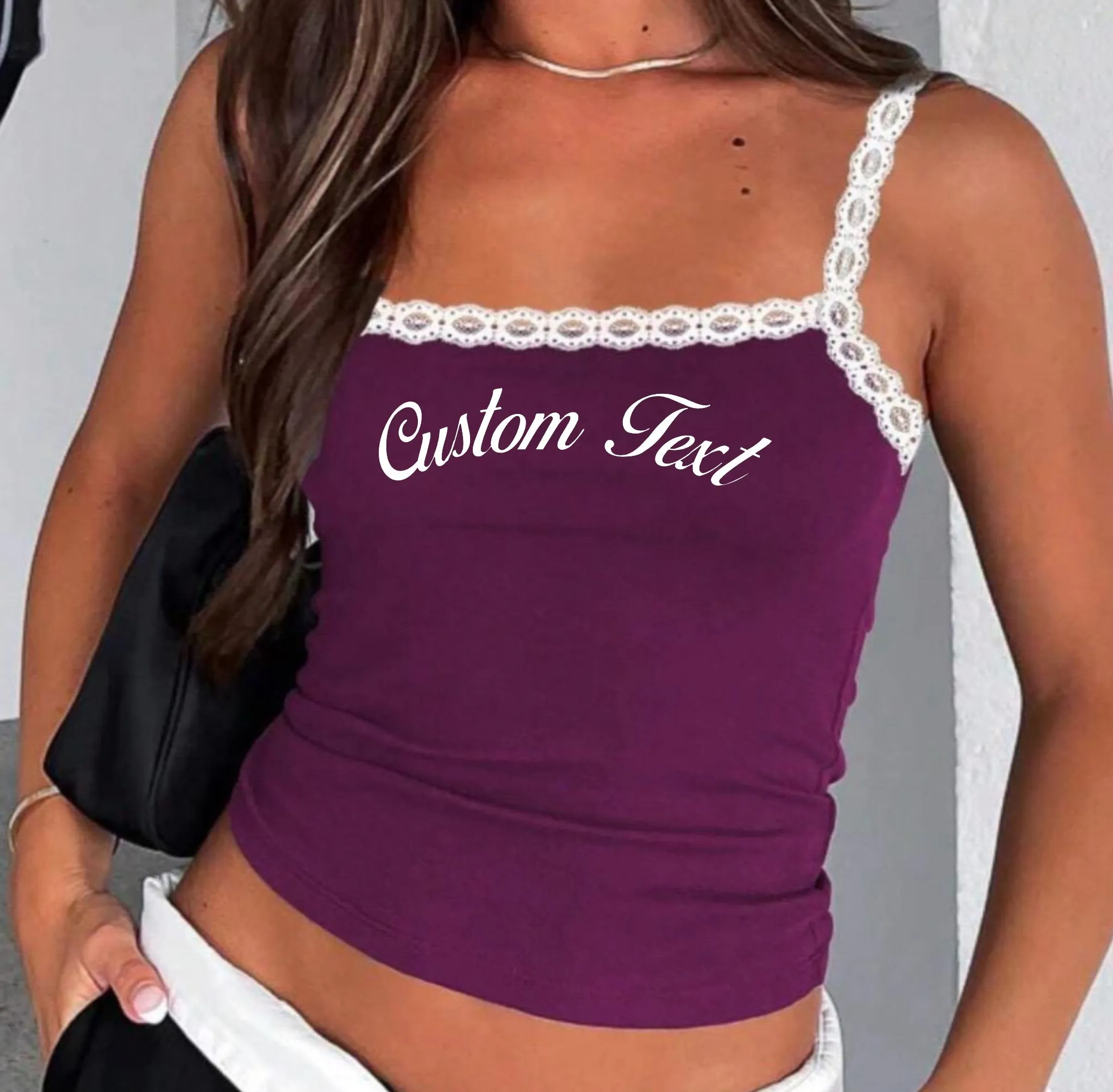 Lace Trim Tank