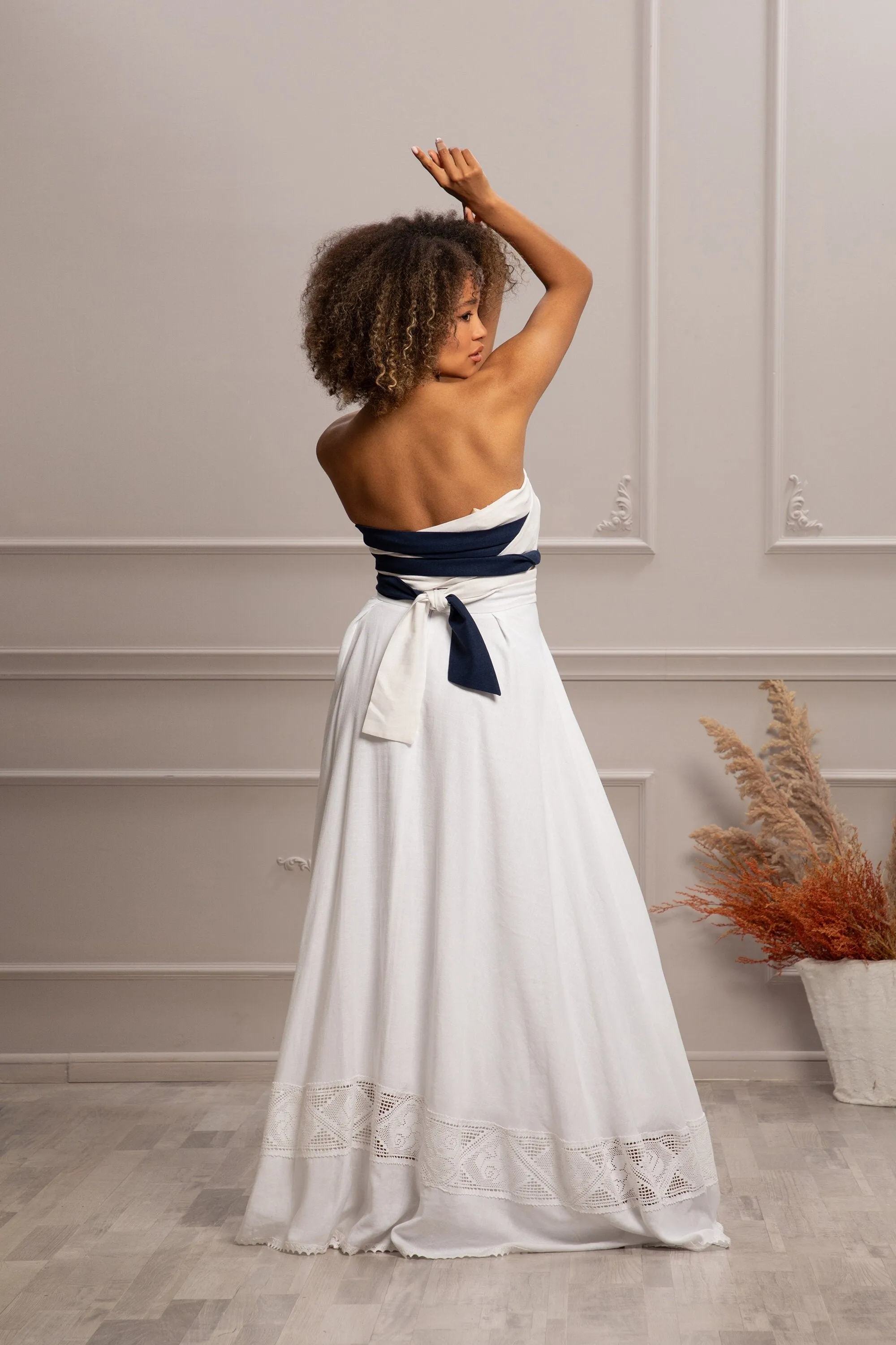 LINEN LACE SKIRT