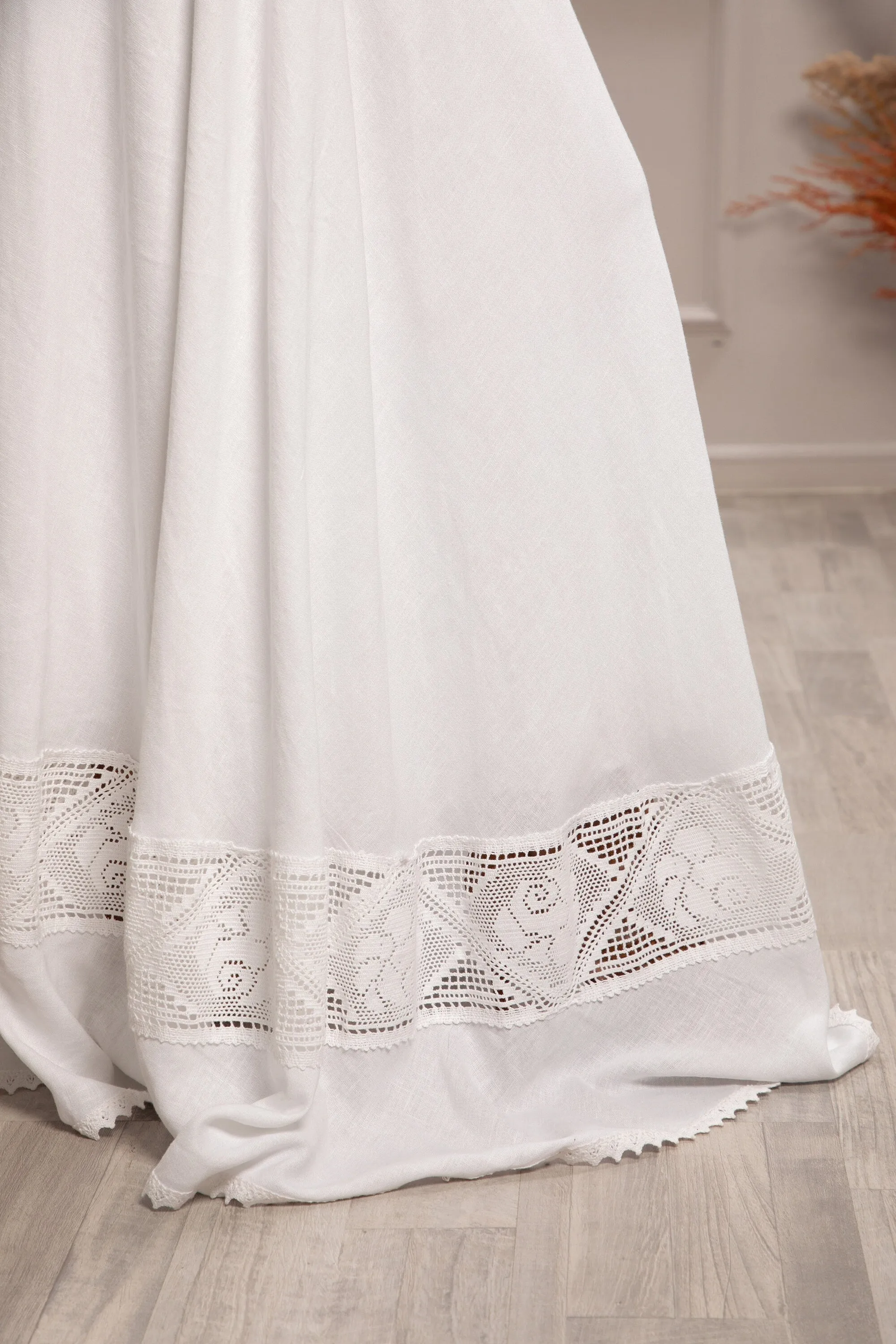 LINEN LACE SKIRT