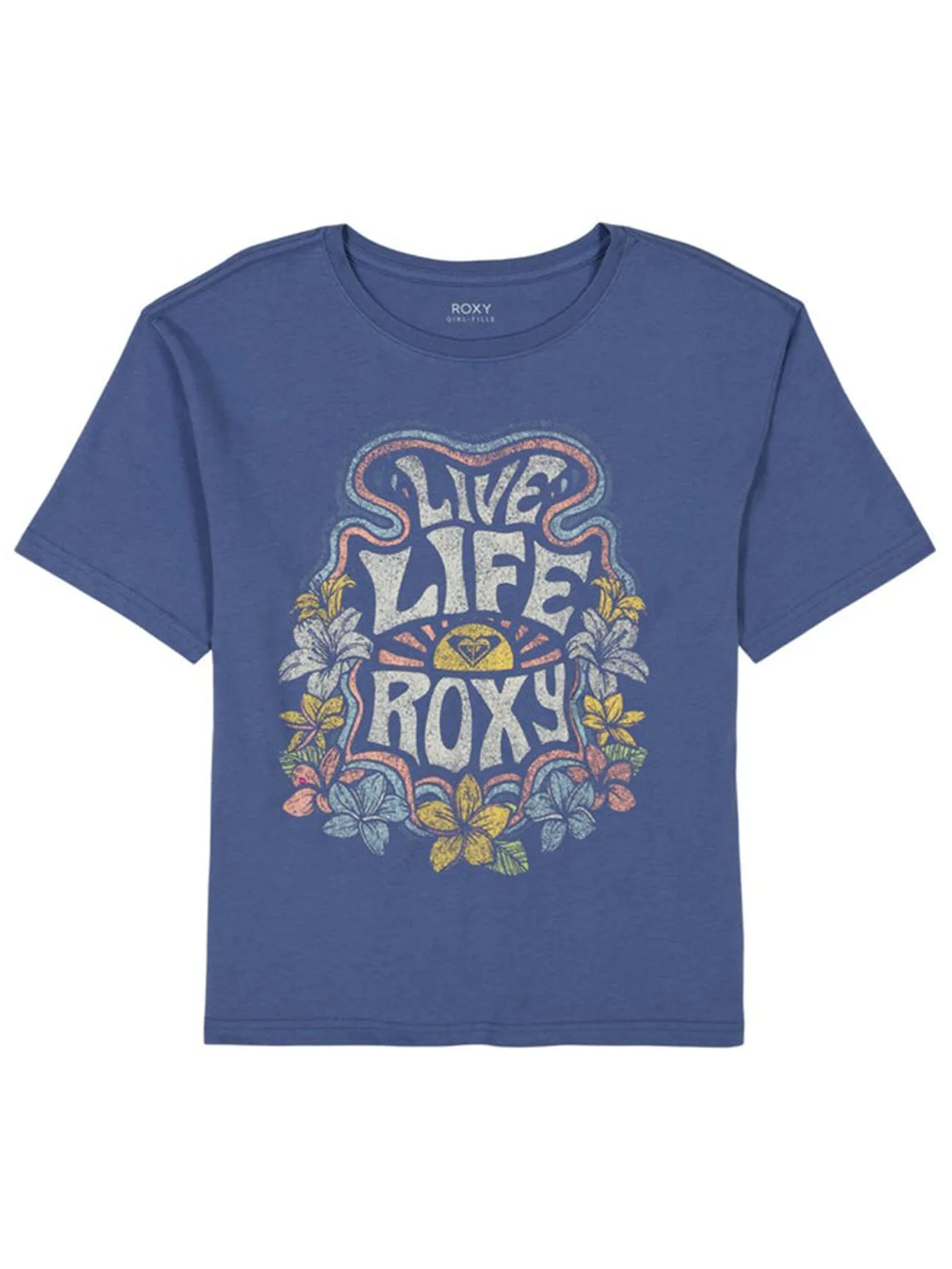 Live Life Roxy T-Shirt (Girls 2-7)