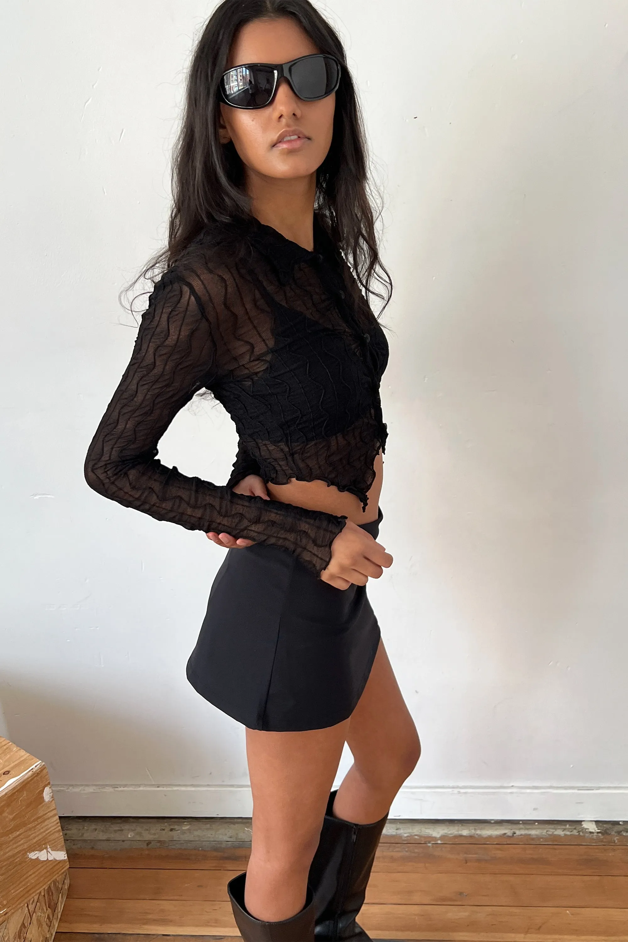 LOW-RISE WAIST MICRO SKORT