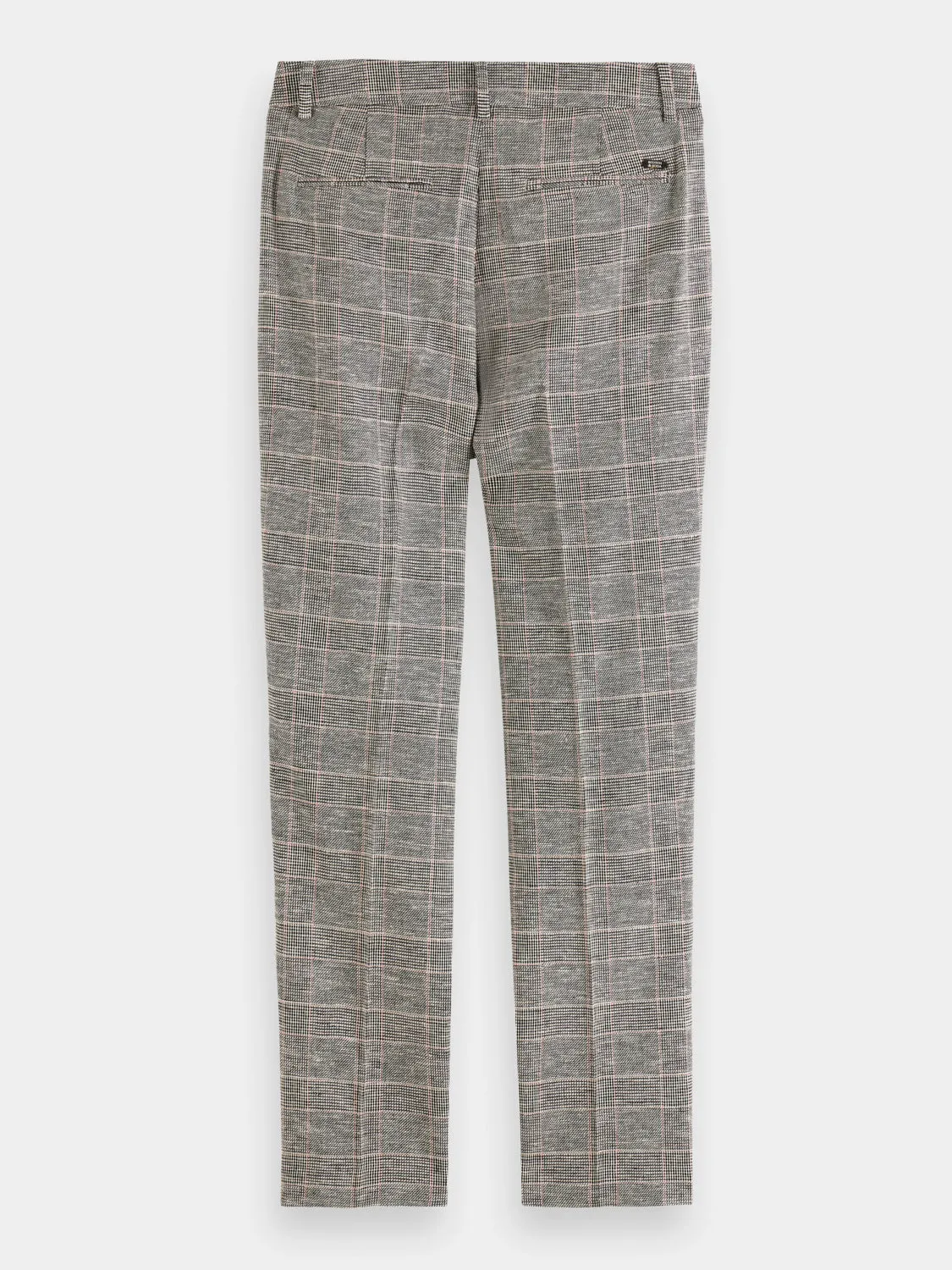Lowry mid-rise slim-fit checked pants