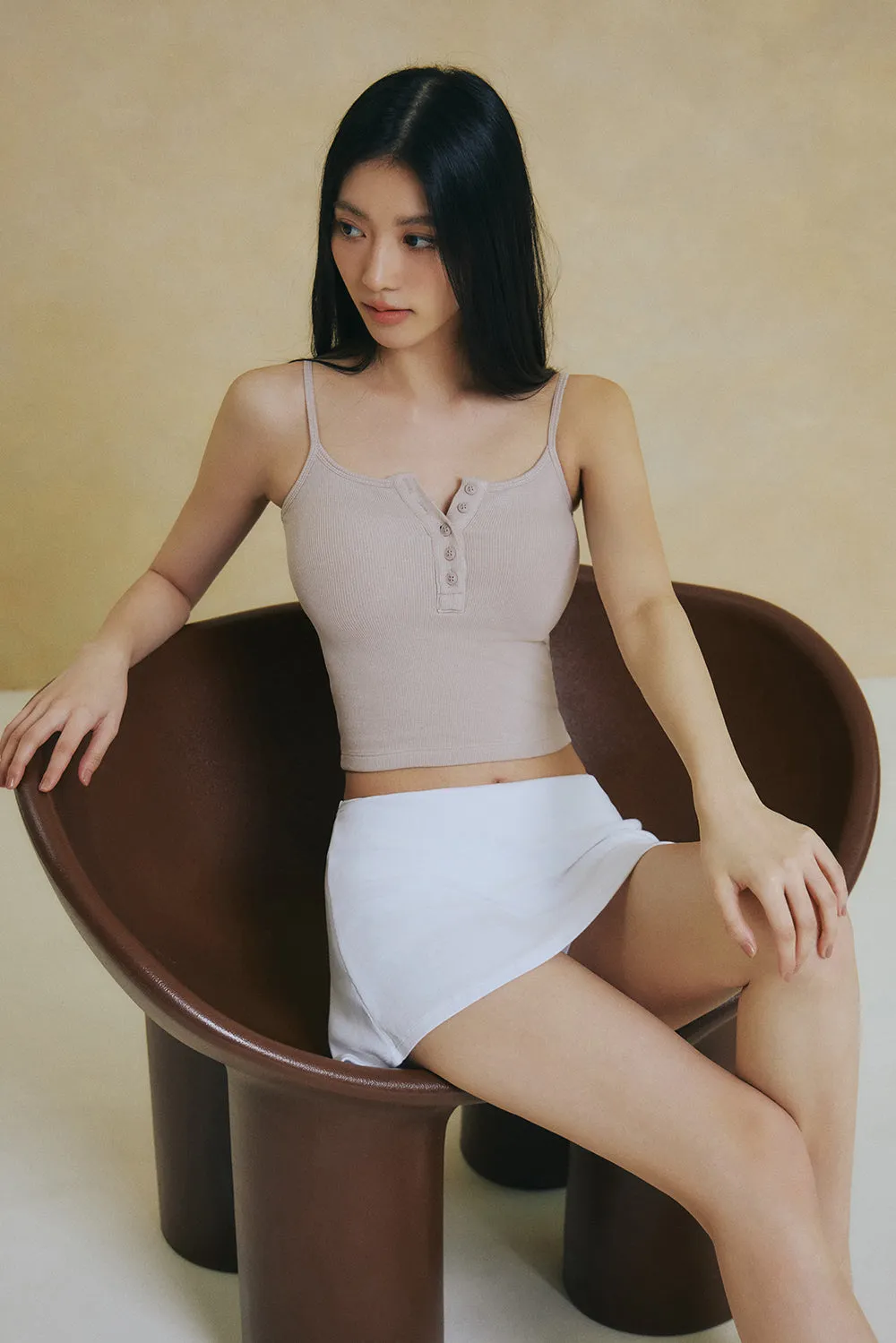 一見鍾情羅紋短裙<br>Elegant Rib Knit Mini Skirt