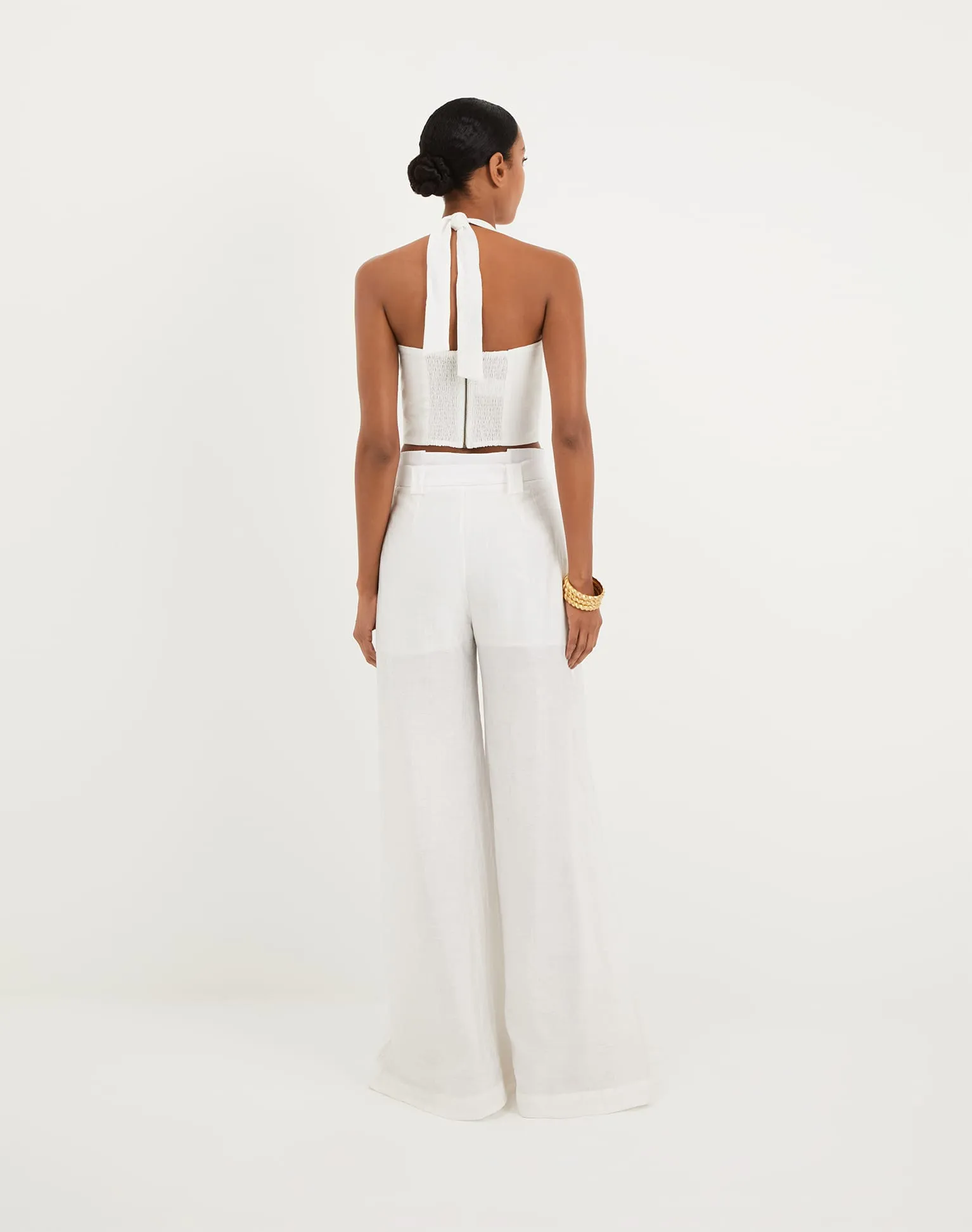 Lys Halter Top - Off White