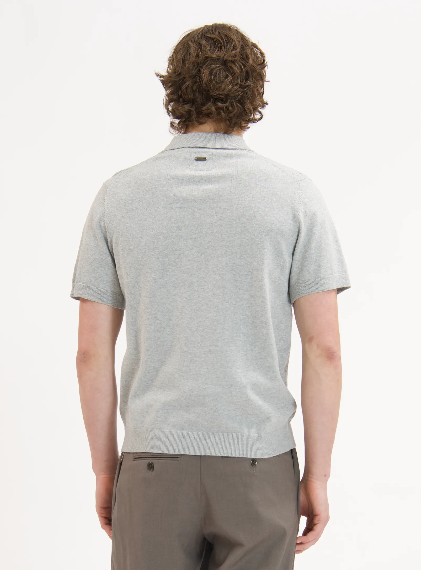 MARC | Polo Buttoned With Front Texture||MARC | Polo À Boutons Avec Texture Sur Le Devant