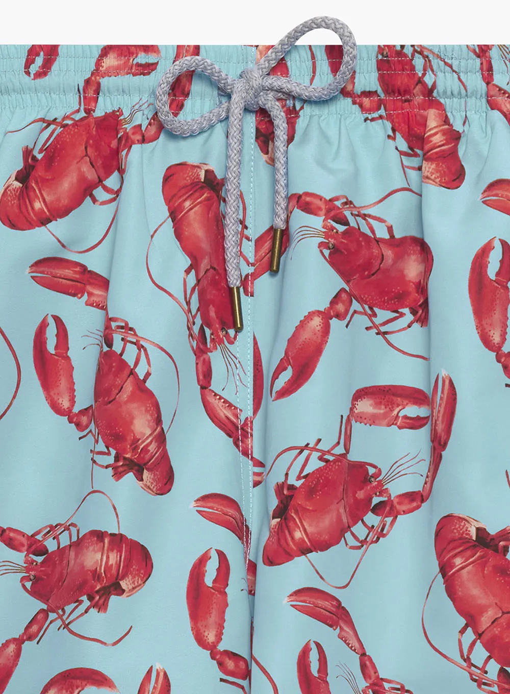 Mens Daddy & Me  Swimshorts in Aqua Lobster