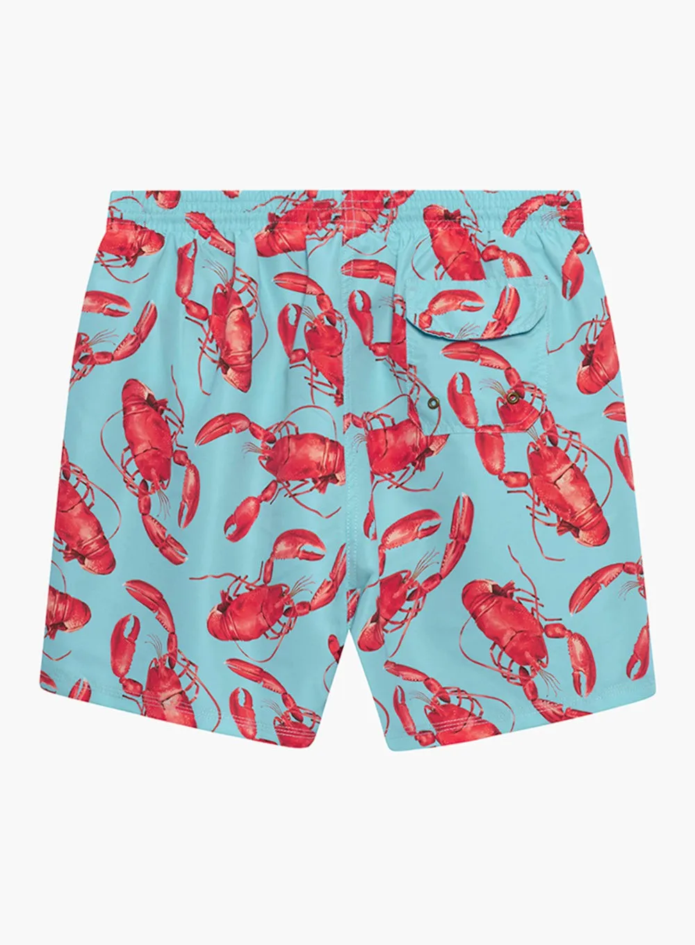 Mens Daddy & Me  Swimshorts in Aqua Lobster