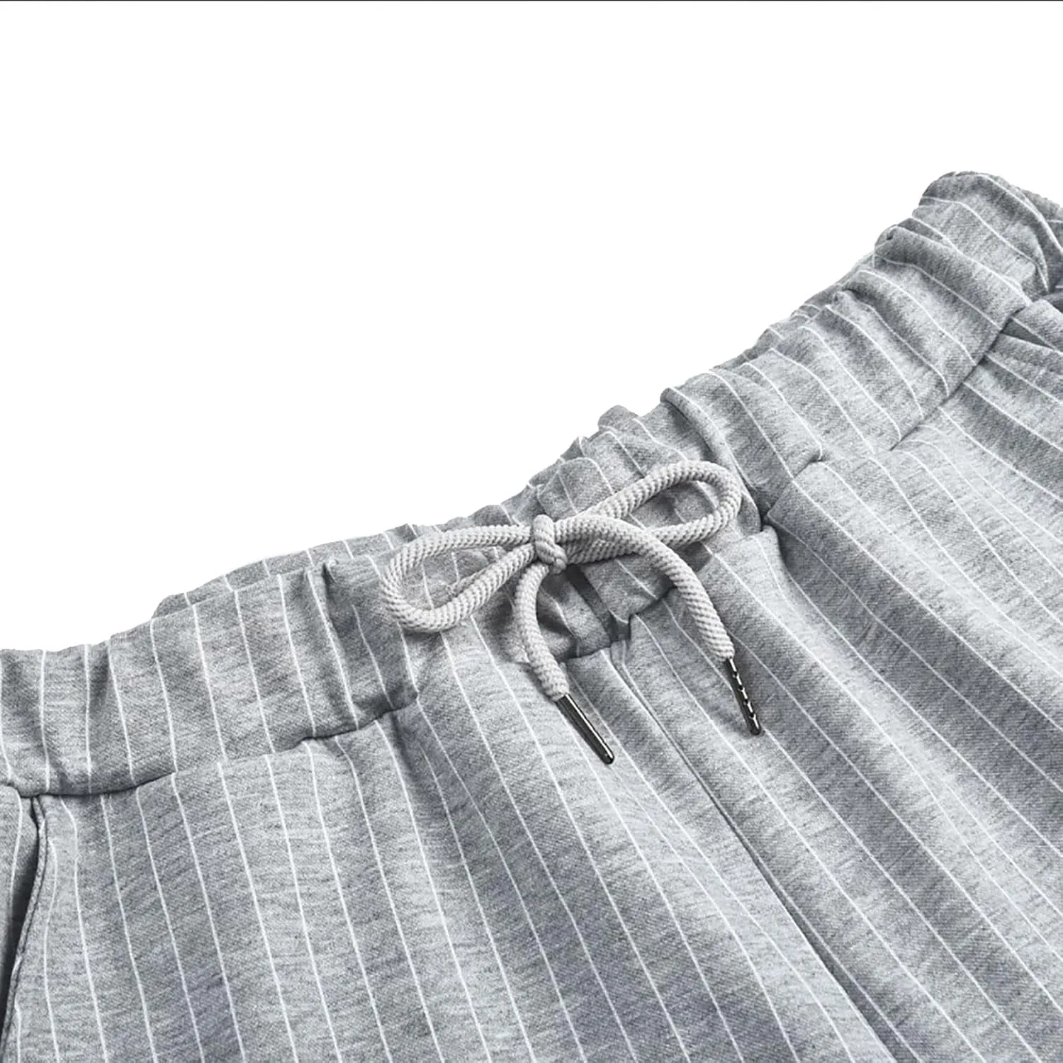 Mens Fashion Casual Striped Pants Dress Chino Long Pants Fit Drawstring Cotton Slack Trousers