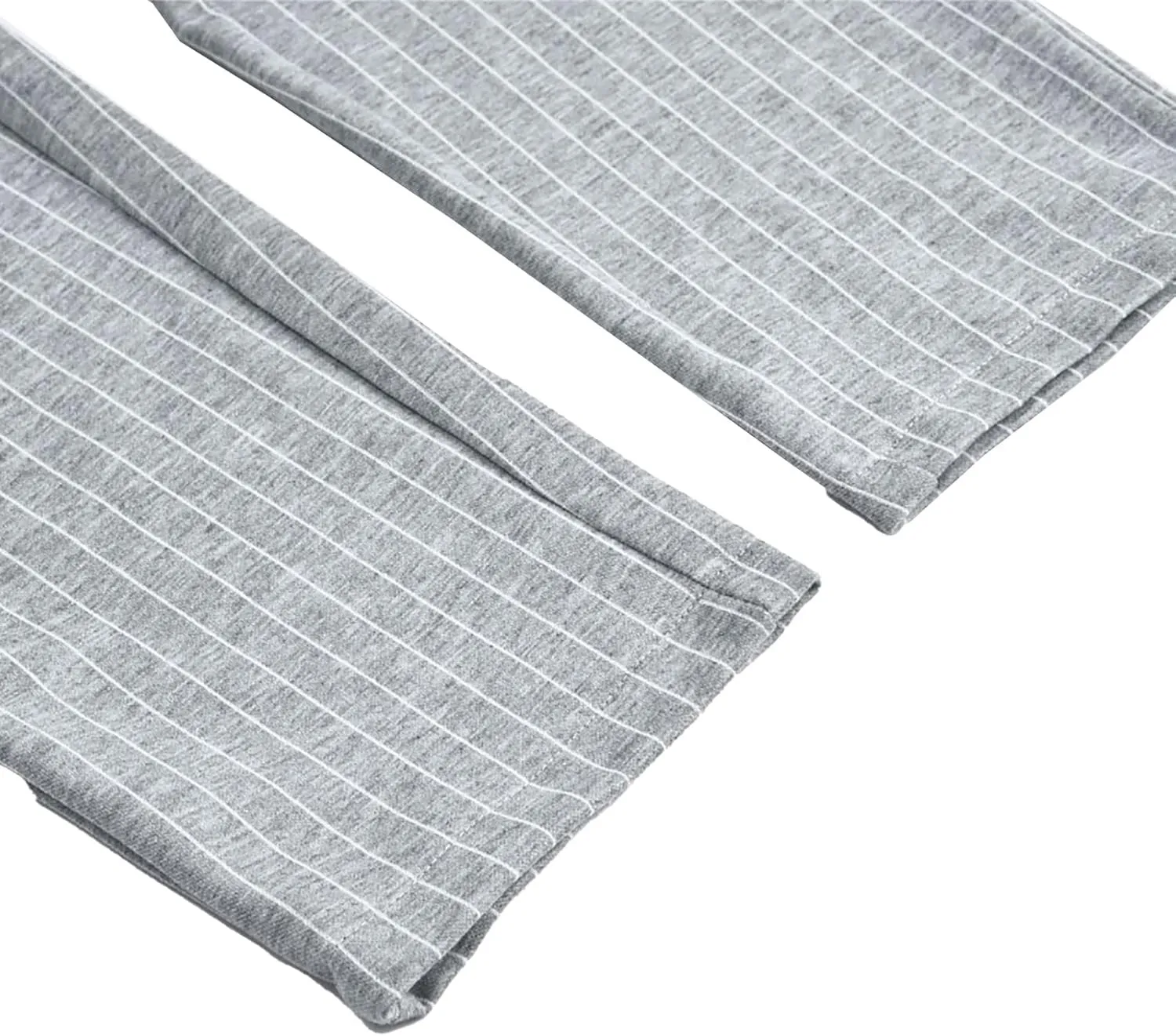 Mens Fashion Casual Striped Pants Dress Chino Long Pants Fit Drawstring Cotton Slack Trousers