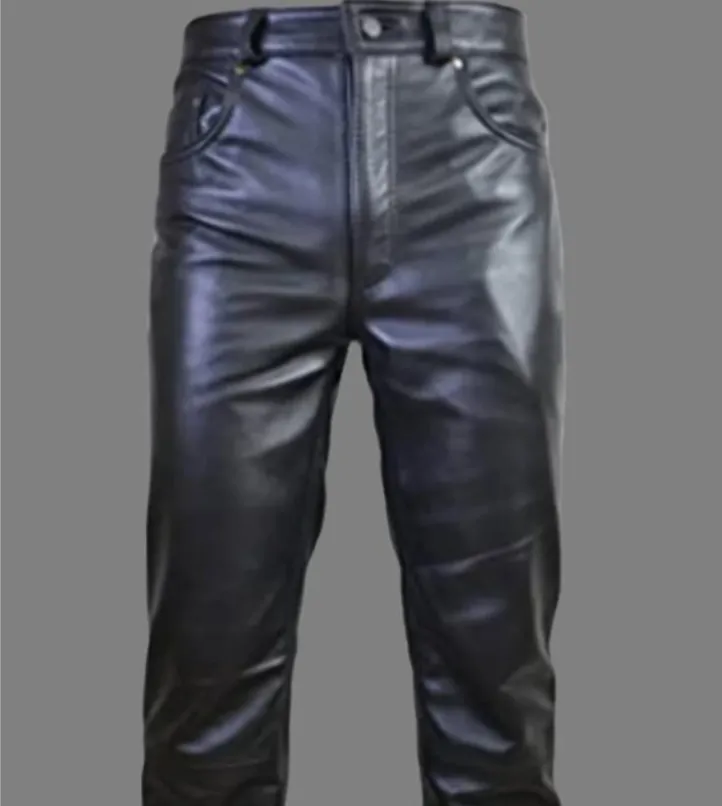 Men's Genuine Leather Trouser Pants