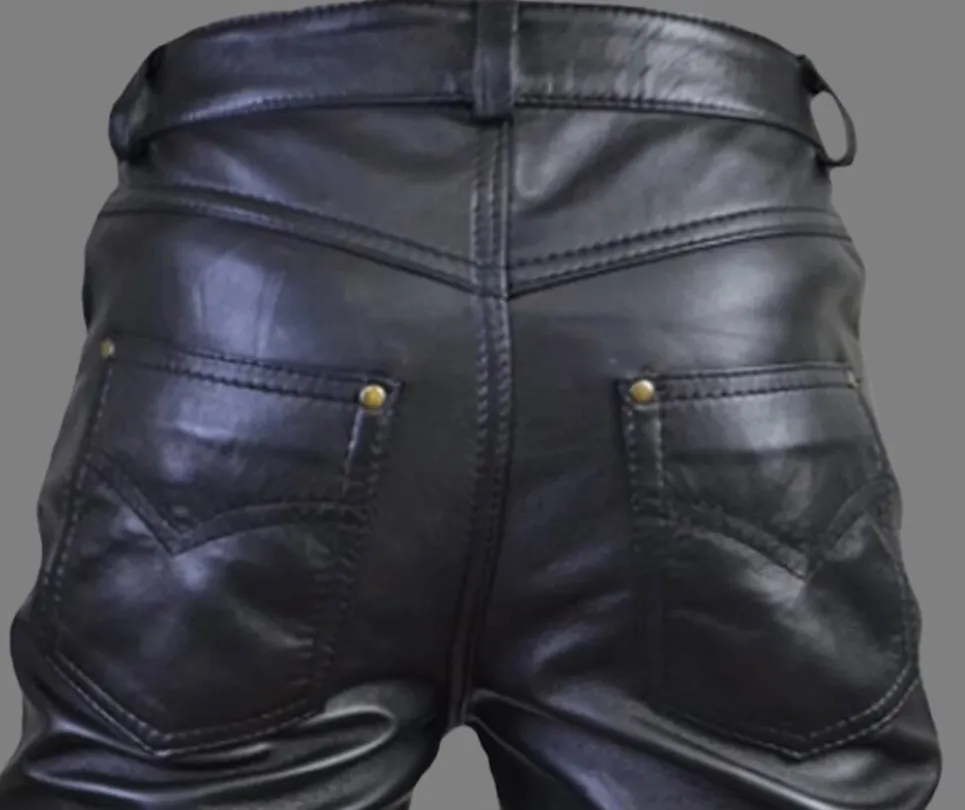Men's Genuine Leather Trouser Pants