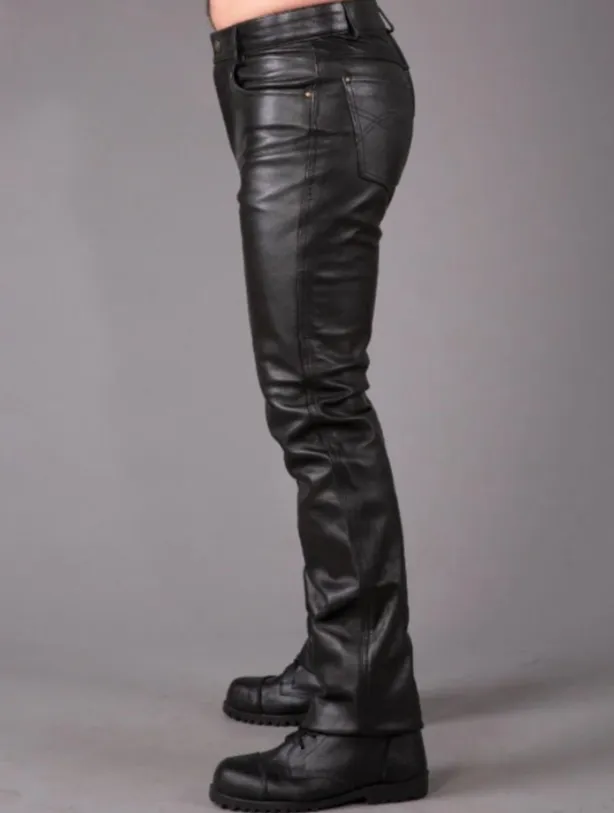 Men's Genuine Leather Trouser Pants