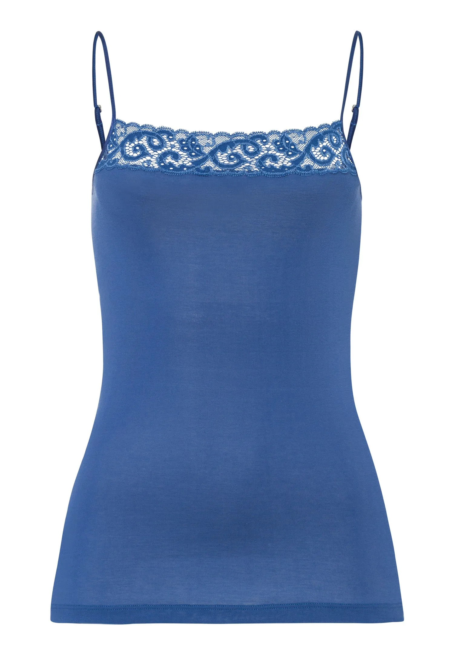 Moments Lace Trim Cotton Camisole | True Navy 71484-2604