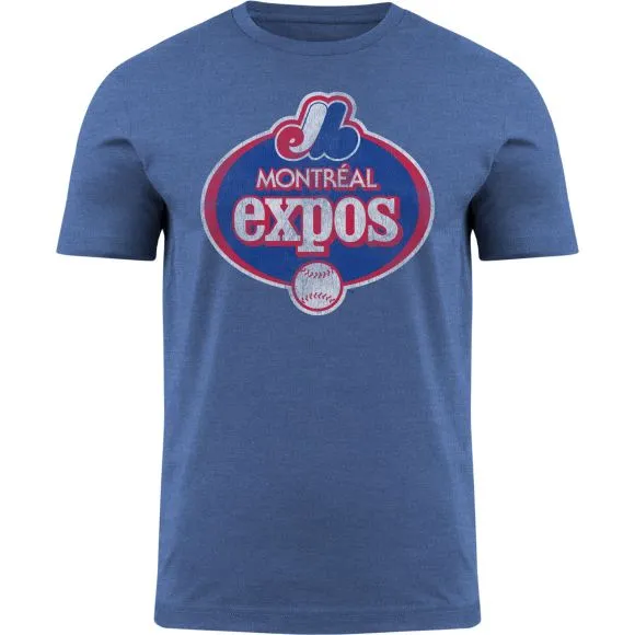 Montreal Expos MLB Bulletin Men's Royal Punchout T-Shirt