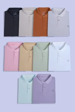 Multicolors Polos Pack Of 10