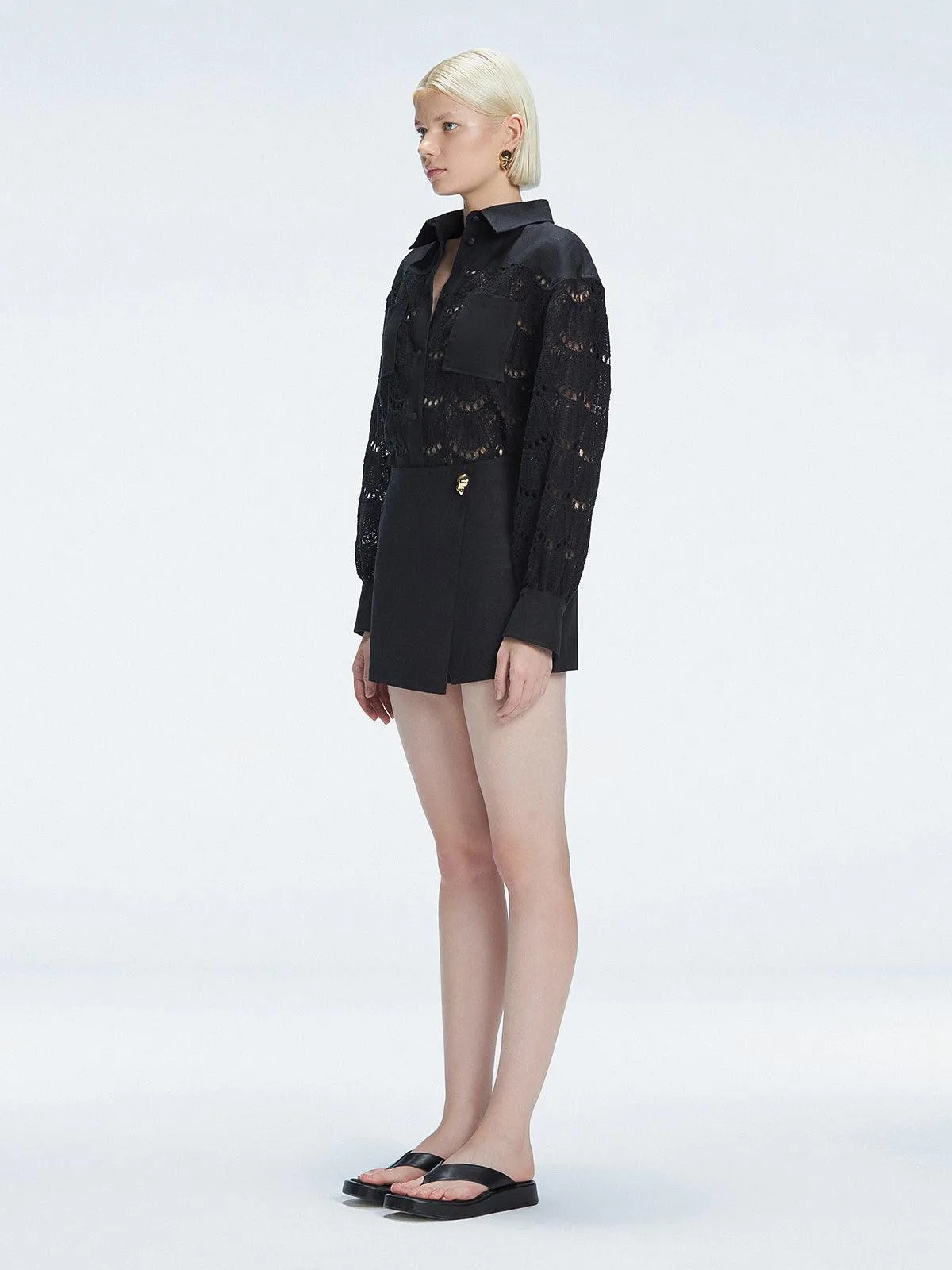 Nola Black Shirt and Elise Skort Set