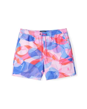 Norridge All Over Print Swim Trunk - Pink Glow