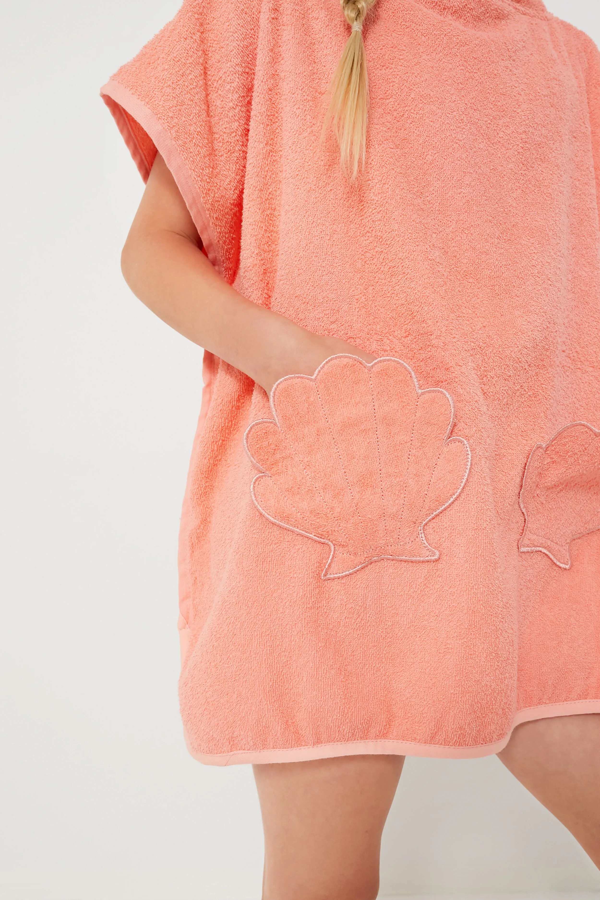 Ocean Treasure Neon Rose Tots Hooded Beach Towel