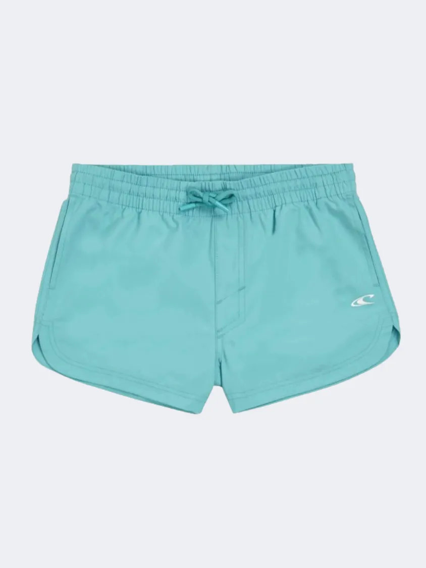 ONeill Essentials Anglet Solid 10 Inch Girls Beach Swim Short Ripling Shores