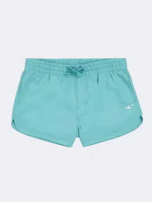 ONeill Essentials Anglet Solid 10 Inch Girls Beach Swim Short Ripling Shores