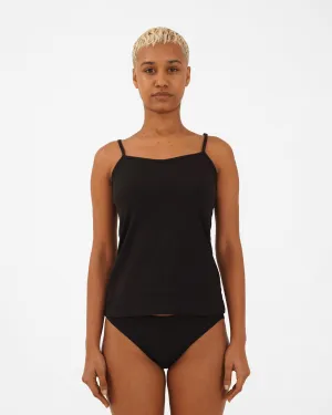 Organic Cotton Camisole- (Pack of 2), Black