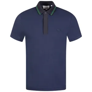 Regular Fit Contrast Neck Smart Paris Polo Navy Blue - AW23