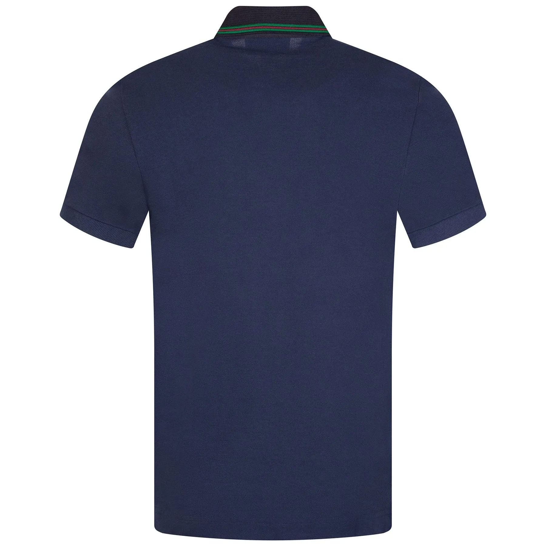 Regular Fit Contrast Neck Smart Paris Polo Navy Blue - AW23