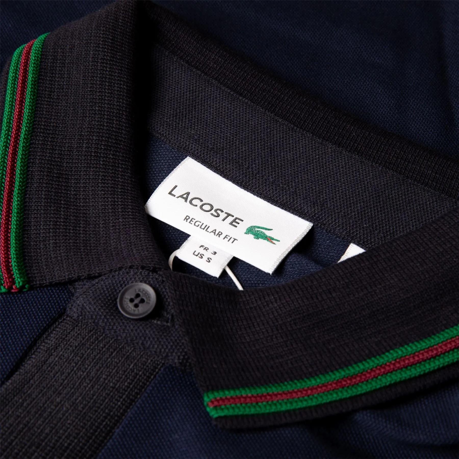 Regular Fit Contrast Neck Smart Paris Polo Navy Blue - AW23