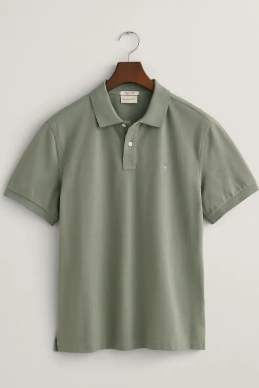 Regular Fit Shield Pique Polo Shirt
