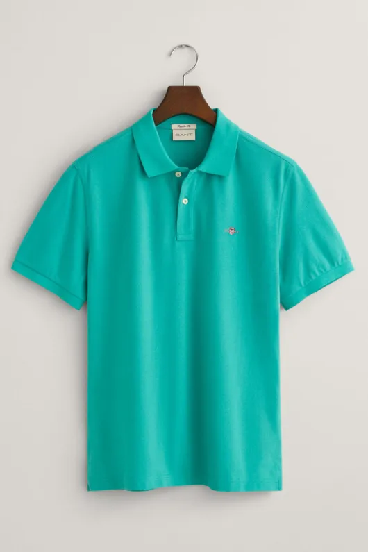 Regular Fit Shield Pique Polo Shirt